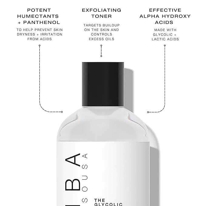 biba de sousa Mandelic Cleansing Gel + Plant Stem Cell Peptide + Glycolic Toner Bundle