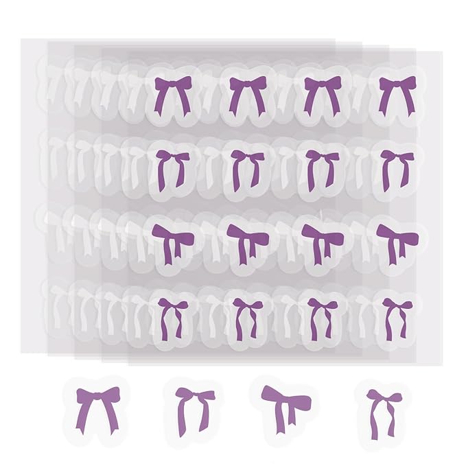 80 Pack UV Detection Stickers for Sunscreen Bow Pattern - Sun Protection Reminder for Kids Baby Adults - Waterproof Sunscreen Dots UV Patch Sunblock SPF Sensing Spots Patches for Reapplying Reminder