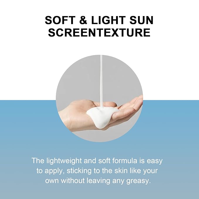 Centella Sunscreen, SPF 50, Hyalu Cica Water-Fit Sun Serum, Lightweight Sunscreen with Plant Extract, Long Lasting Protection and UV Defens, No White Cast, Hydrating and Non-Greasy