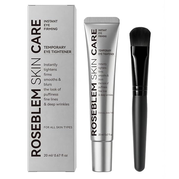 EELHOE Instant Eye Tightener, Perfection Firming Lift Cream Temporary Eye Tightener for Under Eye Bags, Puffiness, Fine Lines & Wrinkles, Firms and Smooths for All Skin Types, 0.67 oz (Silver, 1Pack)