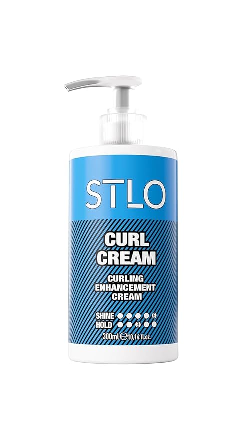 STLO Moisture Rich Curl Cream - Enhances Shine and Frizz Control - Defines Natural Curly Hair 300ml