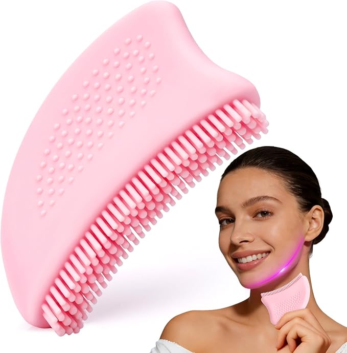 Lymphatic Contour Face Brush XANGNIER Upgrade Silicone,Facial Sculpting Brushes for Lymphatic Drainage,Lymph Dry Brush,Skin Care Massager Tools-Gua Sha,Depuffer,Detox & Lift,Improves Skin Glow,1 PCS