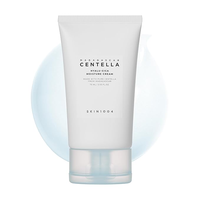 SKIN1004 Hyalu-Cica Moisture Cream, Face Moisturizer with Hyaluronic Acid, Centella Cream for Deep Hydration, Lightweight Nourishing Gel Moisturizer for Face, Korean Skin Care, 2.53 fl oz / 75ml