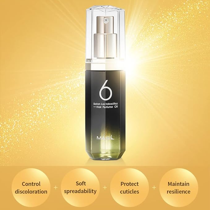 Masil 6 Salon Lactobacillus Hair Perfume Oil Dry Damaged Curly Frizzy Hair Scalp Moisture Hydrating Bouncy Hair Korean Hair Care (Hair Perfume Oil Moisture)