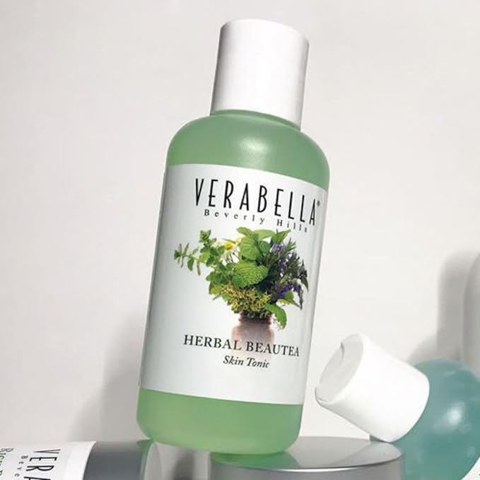VERABELLA Herbal Beautea Skin Tonic, Non-Drying Cold-Pressed Herb Toner with Salicylic Acid for Oily/Acne-Prone Skin, 4 fl. oz.