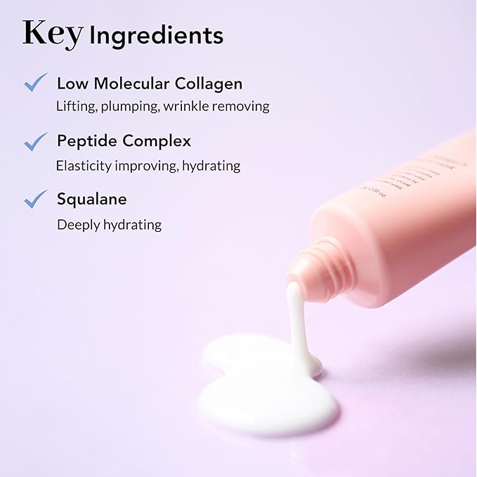 NOWATER Collagen Wrapping Mask, Elasticity Improving, Hydrating, Firming - Hydrolyzed Collagen & Peptide, Glass Skin Peel Off Mask, Korean Skincare for Face (2.4 fl.oz) (0.81 Fl Oz (Travel size))