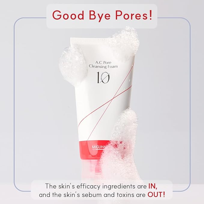 A.C Pore Cleansing Foam | Korean Skincare Face Wash (120ml/4.05 fl. oz.)