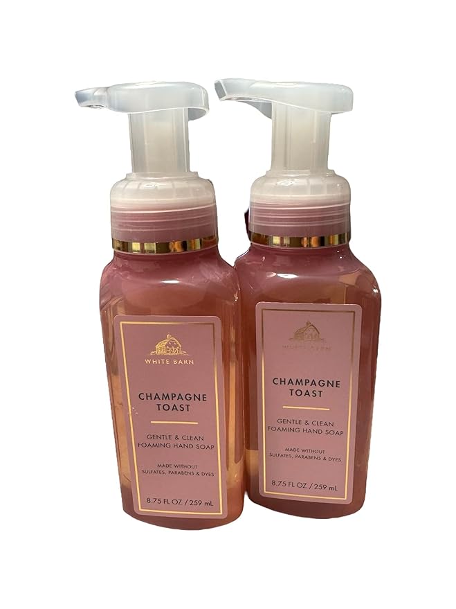 Bath and Body Works Gentle & Clean Foaming Hand Soap 8.75 Ounce 2-Pack (Champagne Toast)