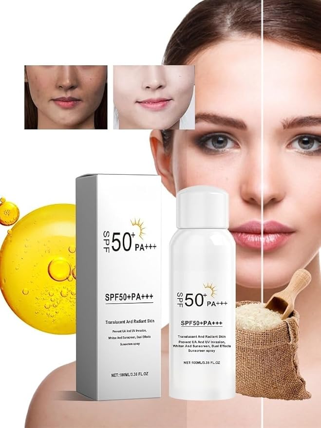 SPF 50+ Sunscreen for Face and Body, Water & Sweat Resistant, Skin Care Sunscreen Lotion, Sun Cream Lightweight and Breathable Sun Cream