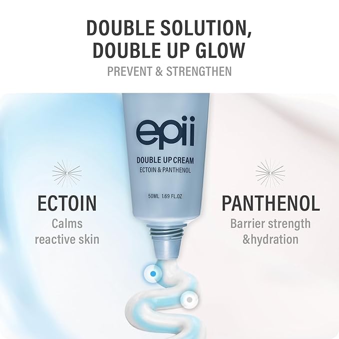 Double Up Cream | face moisturizer | ectoin | panthenol | squalane 15% | B5 | dry skin | sensitive skin | soothing | calming | korean skincare | 50ml 1.69 oz. fl.