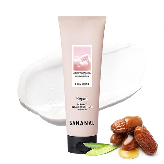 Scented Repair Treatment Mask – Protein-Enriched Deep Repair for Damaged Hair – 17 Amino Acids, Botanical Oils, Shea Butter & Ceramide – Korean Hair Conditioner, Baby Musk, 100 ml / 3.4 fl oz