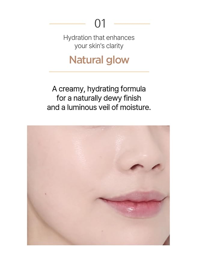 JUNG SAEM MOOL Essential Skin Nuder Cushion | Natural Finish, Buildable Coverage Cushion Foundation by Korean Makeup Artist (Refill Not Included, 0.49 Fl Oz), 38C Maroon