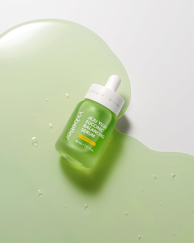 Succinic Acid Balancing Serum for Oily & Blemish-Prone Skin – Pore Refining, Oil Control, Gentle AHA Exfoliating Serum – Korean Skincare for Uneven Texture