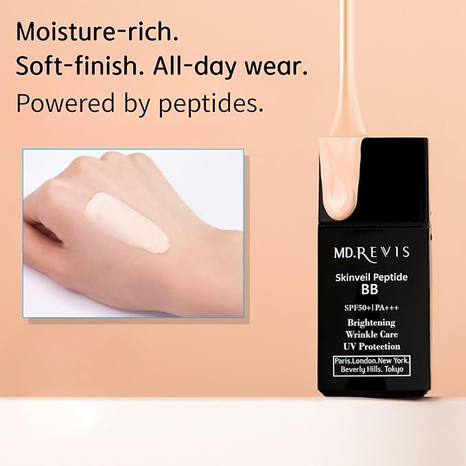 SkinVeil Peptide BB Cream - Lightweight Natural Coverage with Peptides (40ml)