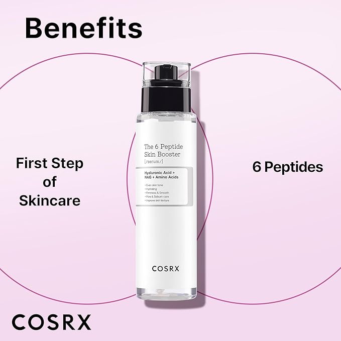 COSRX 6X Peptide Collagen Booster Toner Serum + 2% Alpha Arbutin Discoloration Care Serum