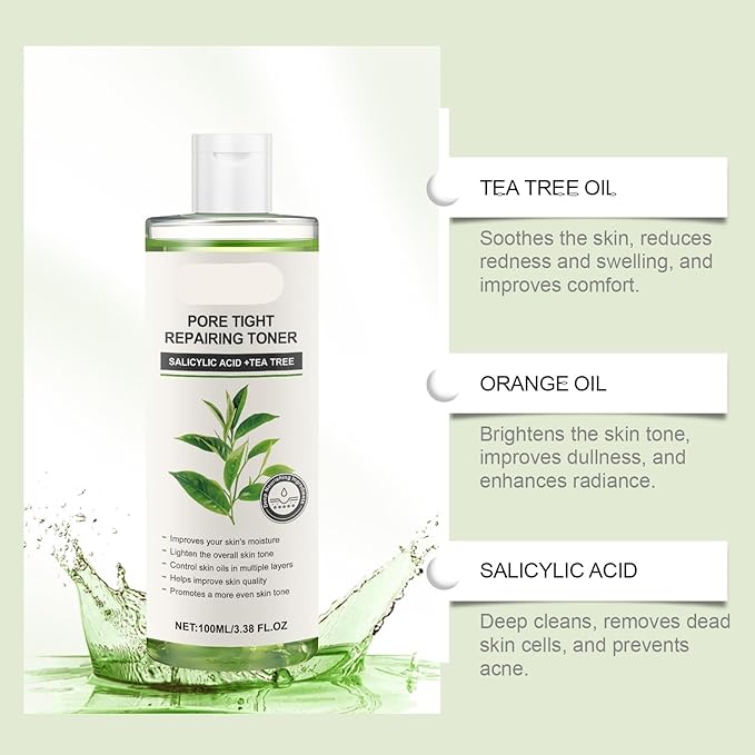 Green Tea Moisturizing Toner Set - Oil Control, Pore Cleansing, Skin Balancing & Hydrating, Daily Skincare For Glowing Skin(3PCS)