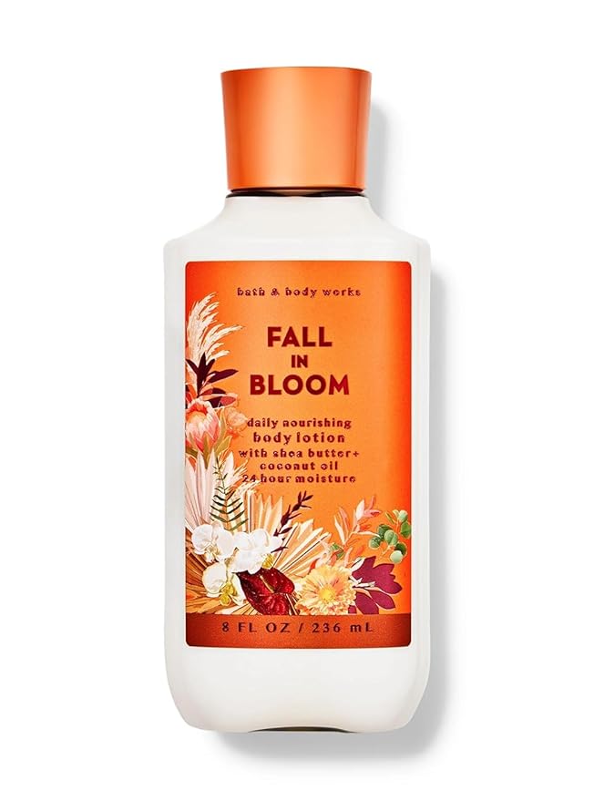 Bath and Body Works Super Smooth Body Lotion Sets Gift For Women 8 Oz (8 Fl Oz (Pack of 1), Fall in Bloom)
