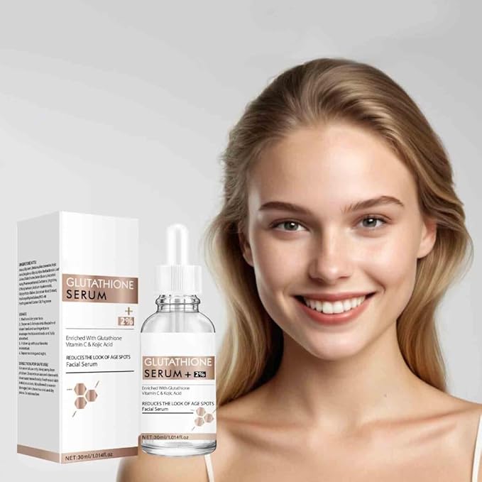 2PCS Glutathione Whitening Freckle Serum Remove Melasma Dark Spot Removal Gentle Brightening Moisturizing