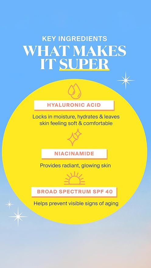 Supergoop! Glowscreen SPF 40, Sunrise (Champagne Glow) - 1.7 fl oz - Glowy Primer + Broad Spectrum Tinted Sunscreen - Helps Filter Blue Light - Hydration - Hyaluronic Acid & Vitamin B5