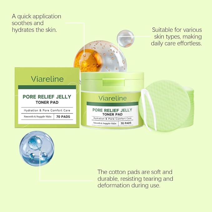 Moisturizing Toning Cotton Tablets 70 Tablets Super Hydrating Care Gentle Cleansing Daily Moisturizing Refreshing Facial Skin