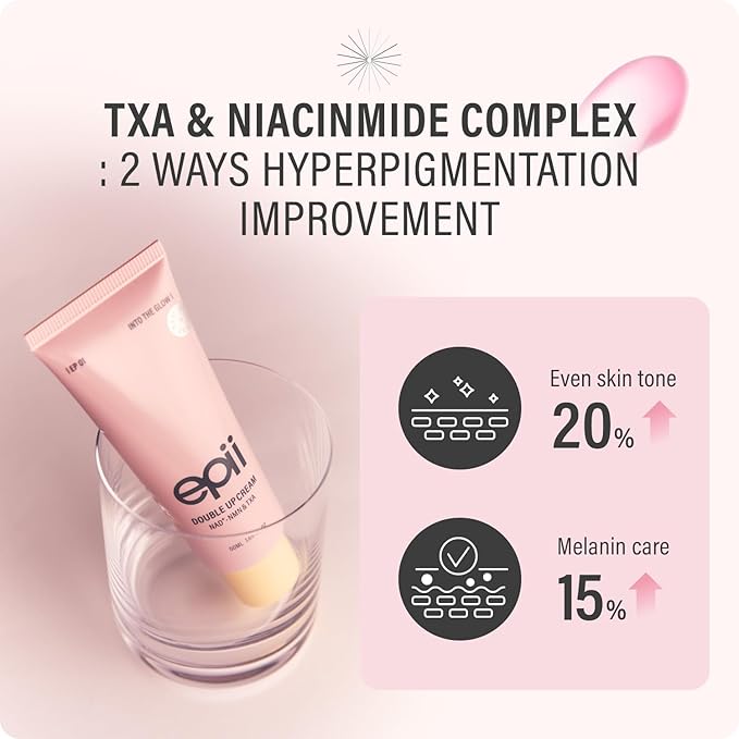 Double Up Cream | face moisturizer | NAD NMN | TXA | niacinamide | dark spot | uneven skin tone | sensitive skin | firmness | korean skincare | squalane15% | 50ml 1.69 oz. fl.