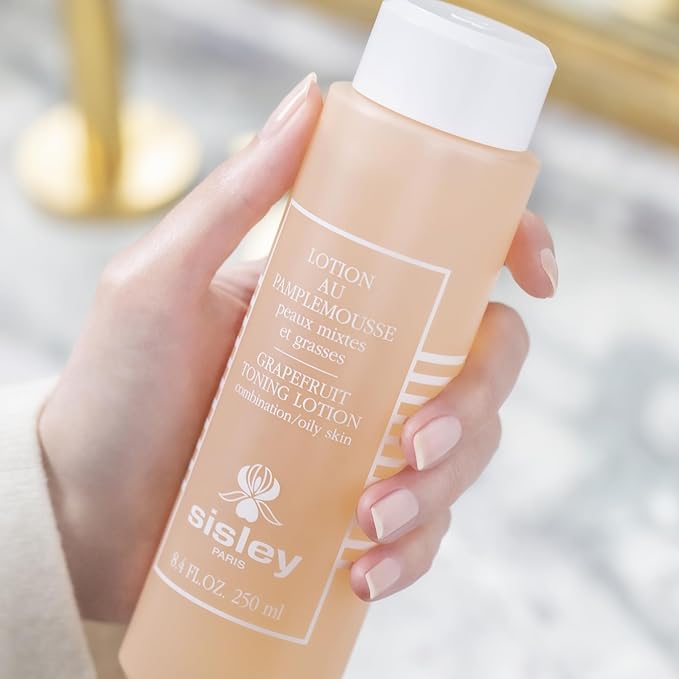 Sisley Paris Grapefruit Toning Lotion - 250 mL - Removes Makeup, Cleanses & Tones Skin - Minimizes Appearance of Pores for a Smooth, Matte Finish