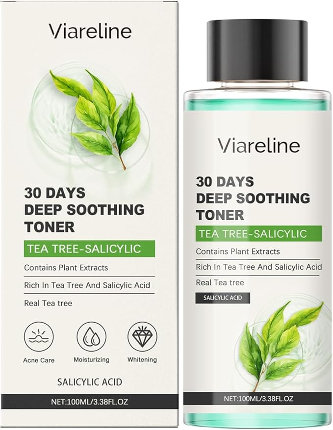 Soothing Toner with Tea Tree and Salicylic Acid, Oil-Control & Clarifying Treatment for a More Even-Looking Tone and Refreshed Feel, 3.38 Fl Oz