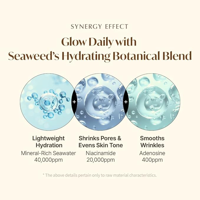 ONUL31 Fucoidan Satin Essence Toner—Korean Facial Toner with 4% Hawaiian Sea Water & Niacinamide, Alcohol Free, Hydrating, Soothing, Gentle 6.76fl.oz.