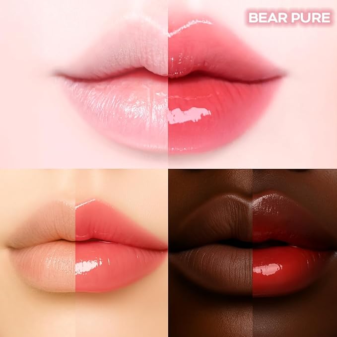 KEYBO Melting Change Plumping Lip Balm – Hydrating Glossy Tinted Lip Plumper, Non-Sticky MLBB Balm for Smooth, Natural Volume – Moisturizing K-Beauty Lip Treatment (06. Bare Pure)