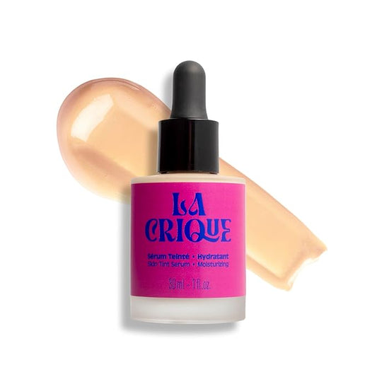 Hydrating Tinted Serum - Lightweight Face Foundation with Hyaluronic Acid & Prickly Pear - Buildable Coverage - Dry Skin - Vegan Friendly & Cruelty-Free - Shade 00 Porcelain - 1 fl oz