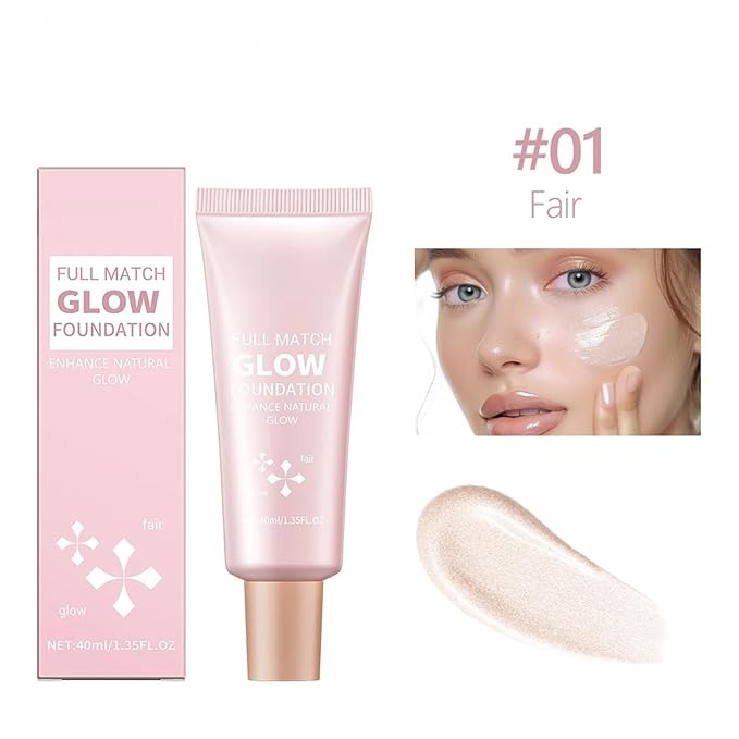 Skin-Nourishing All-in-1 BB Cream Foundation – Tinted Moisturiser & Skin Tint Concealer, Natural Luminous, Hydrating (#01)