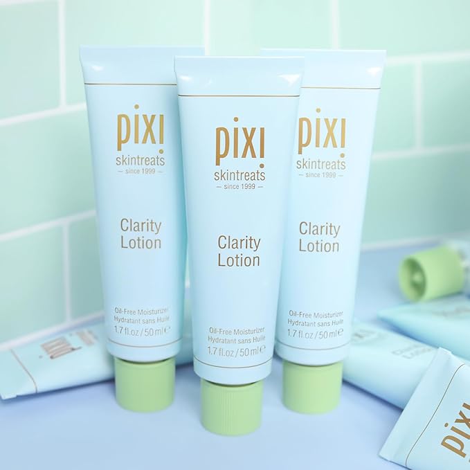 Pixi Clarity Lotion | Oil-Free, Pore Minimizing Moisturizer | Hydrating, Refreshing & Shine-Free Finish | Lightweight, Water-Based Formula | 1.70 fl oz/50 ml