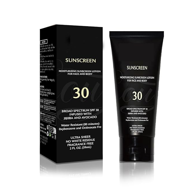Generic Sunscreen Black Girl (2 Fl. Oz), Face & Body Moisturizing Sunscreen Lotion SPF 30, For Melanin Rich Skin,No White Residue,1 PCS