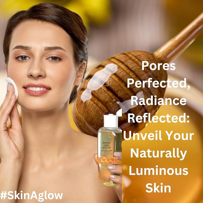 Nourishing Honey Moisturizing Facial Toner for Glowing Skin - Pore Minimizer, Tightening and Brightener