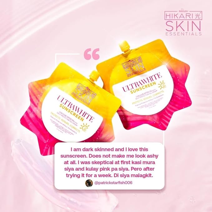 HikariSkinEssentials Ultrafresh and Sun Perfect Sunscreen Set, SPF 50 PA+++, Daily Protection Gel-Cream, Tinted Formula