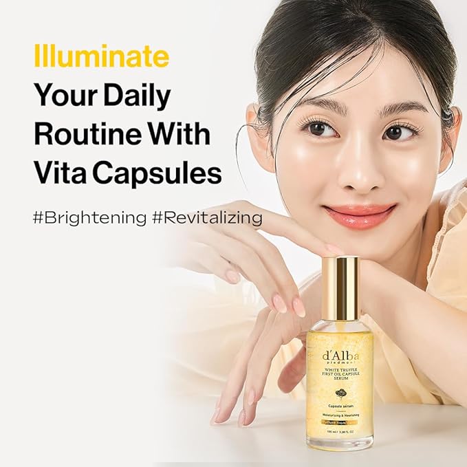 d'alba Piedmont White Truffle Vita Toning Serum Toner + White Truffle Oil Capsule Serum