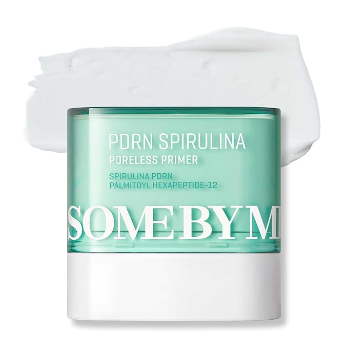 SOME BY MI PDRN Spirulina Poreless Primer – 0.35oz, 10g – Korean Vegan Primer Stick for Face Before Makeup – Blurs Pores, Controls Sebum and Balances Moisture with Marine Extracts – Korean Skin Care