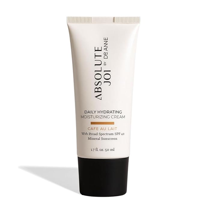 Daily Hydrating Moisturizing Cream SPF 40 Tinted Mineral Sunscreen, Broad-Spectrum & Blue Light Blocking, Fragrance-Free for Sensitive Skin, Available in Two Sheer Tints, 1.7 oz