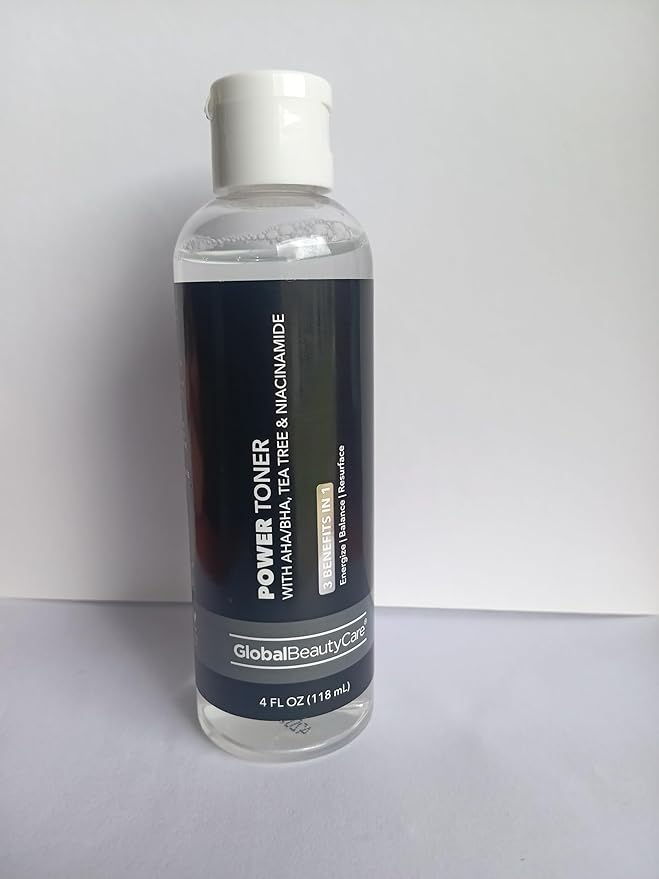 Power Toner with AHA, BHA, Tea Tree & Niacinamide, 3-i
