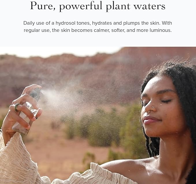 evanhealy Immortelle HydroSoul | Copper Distilled Hydrosol | Organic Facial Tonic | Face Toner for Dark Circles & Morning Eye Puffiness | Spicy Warmth, Smokey, Maple Sweet Fragrance