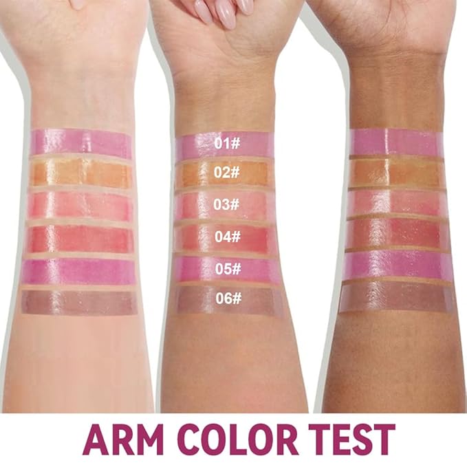 Summer Lip Butter Lip Balm Glow Reviver Lip Gloss, Melting Lip Serum, Ultra-Hydrating Natural Vegan Lip Balm, Sheer-Tinted Shine & Hydration, Soothes & Softens Dry Lips (Nude Brown)