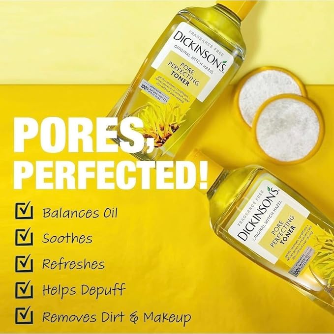 Dickinsons, Originial Witch Hazel Pore Perfecting Toner, 3.3 Fl Oz