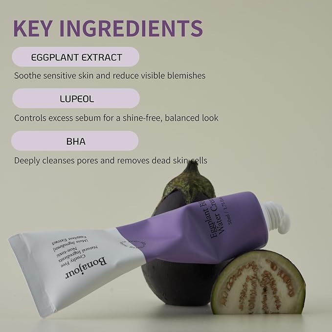 [BONAJOUR] Eggplant Daily BHA Toner & Cream Duo 7.2+1.7 fl.oz