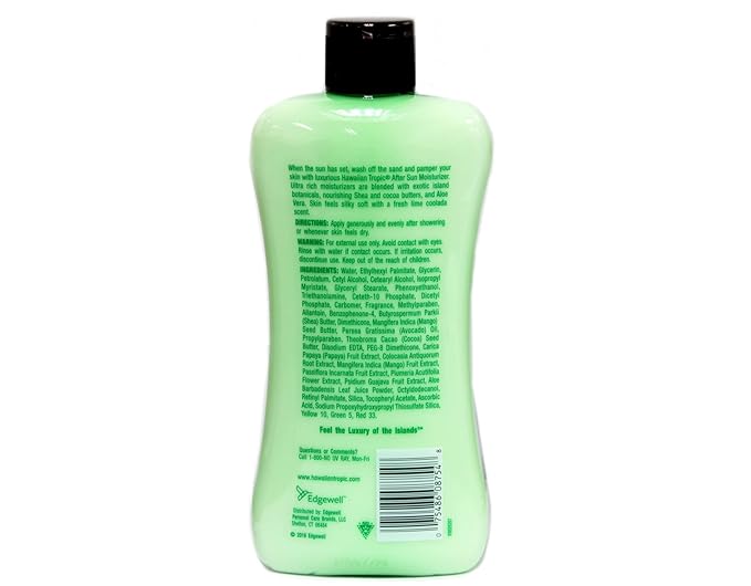 Hawaiian Tropic After Sun Lime Coolada Moisturizing Sun Care Lotion - 16 Ounce (Pack of 3)