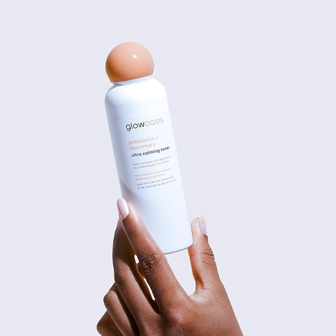 glowoasis Probiotics + Murumuru Ultra Calming Facial Toner | Hydrating Toner | Face Toner for Women and Men | Face Toner | Fragrance-Free Toner for Sensitive Skin