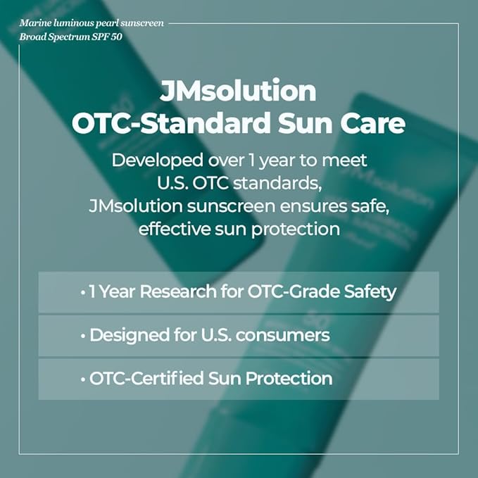JMsolution Korean Sunscreen SPF50+ PA++++ for Face | Hydrating Glow Sunscreen | No White Cast, Lightweight, Non-Greasy | Marine Pearl UV Cream(1.69 fl.oz)