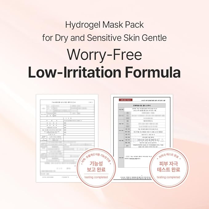mixsoon PDRN Collagen Hydrogel Face Mask - Deeply Hydrating & Firming, Elasticity, Collagen Peptide Skin Treatment Mask 35g x5ea Korean Glass Skin Care for All Skin Types