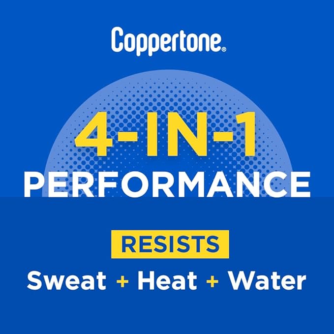 Coppertone SPORT Sunscreen Spray SPF 30, Water Resistant Sunscreen, Broad Spectrum Spray Sunscreen SPF 30, 5.5 Oz Spray (Pack of 2)