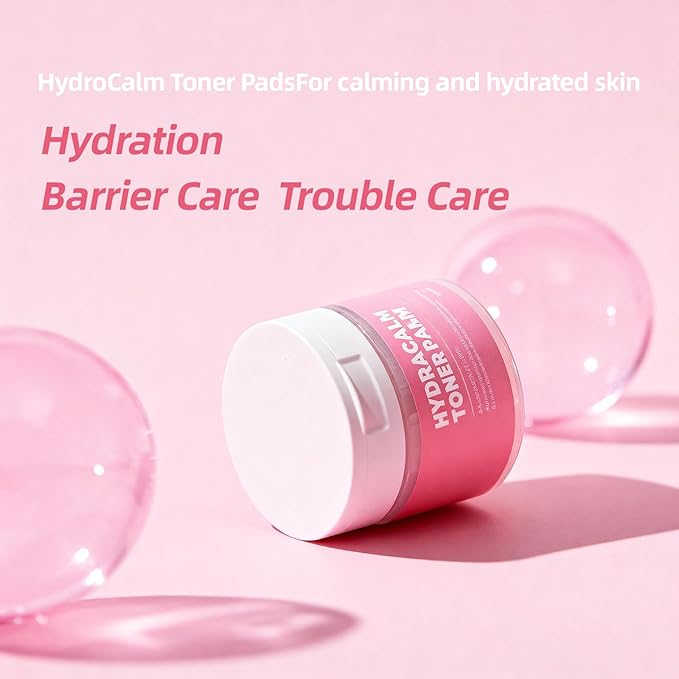 medb Toner Pads, Moisture Glow Skin Face Pads Hydrating for Troubled Skin & Breakouts Korean Skin Care Cotton Pads for Face 40% Centella, Asiatic Acid, Alcohol-Free & Paraben-Free, 60 Counts