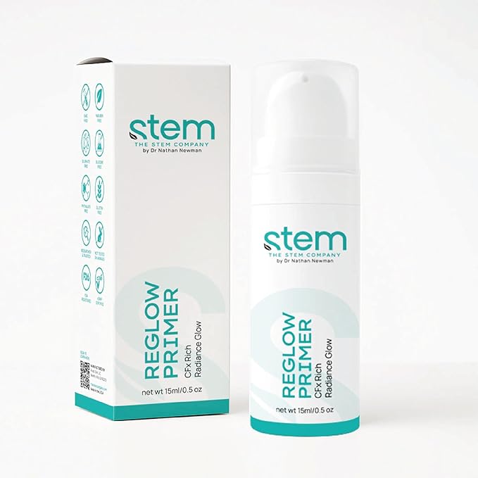 STEM Natural Intelligence ReGlow Primer for Women, Alcohol-Free Toner for Face, Luxury Hydrating Toner for Women, Great for Oily Skin, Facial Skin Care Products, 0.5 oz